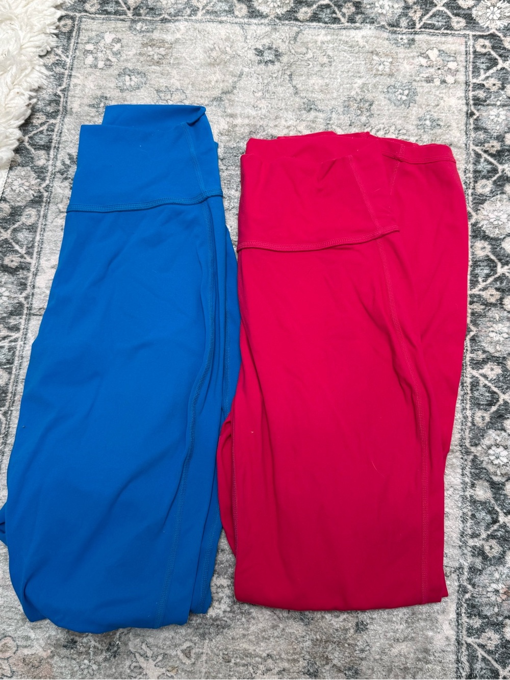 Women's High Waist Legging Auxjox brand - Blue and Pink